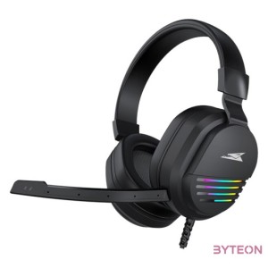 Baracuda W029920 PEARL, BGH-011 gamer fejhallgató, fekete,RGB, (3.5 Jack)