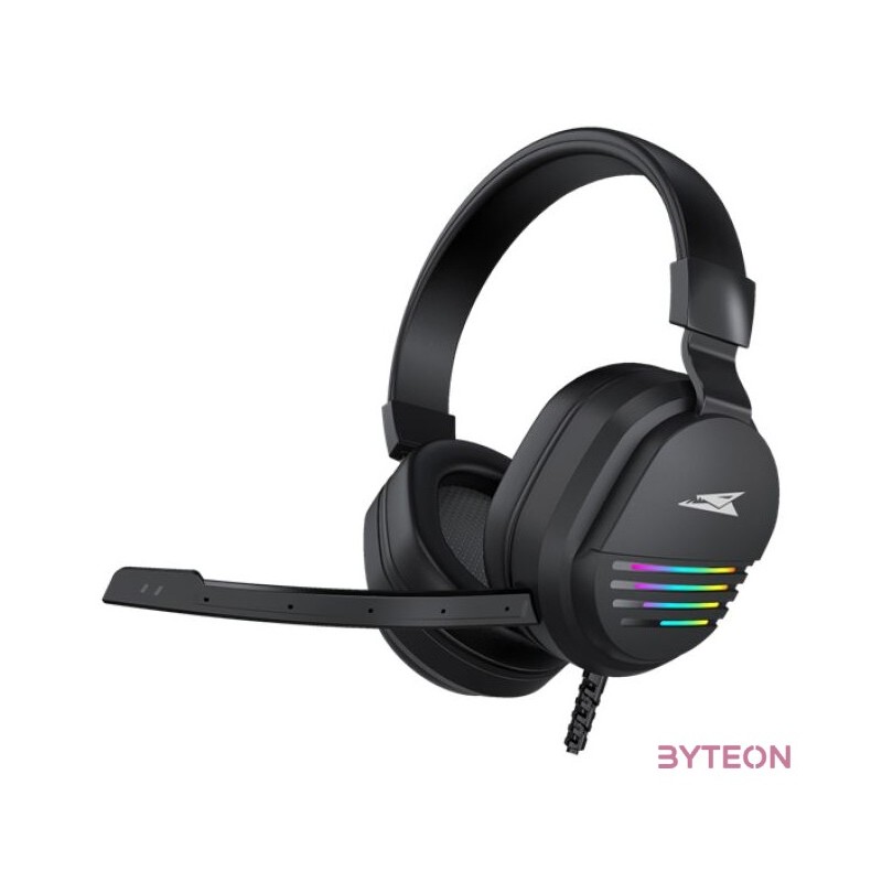 Baracuda W029920 PEARL, BGH-011 gamer fejhallgató, fekete,RGB, (3.5 Jack)