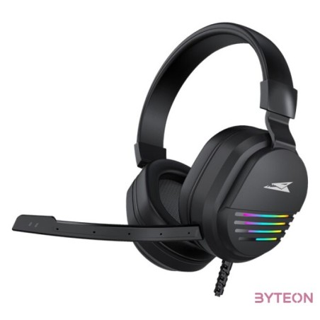 Baracuda W029920 PEARL, BGH-011 gamer fejhallgató, fekete,RGB, (3.5 Jack)