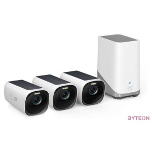ANKER EUFYCAM3 S330 Biztonsági Kamera Rendszer (31) 4K, Beépített Napelem, WiFi-s, vízálló, kültéri - T88723W1