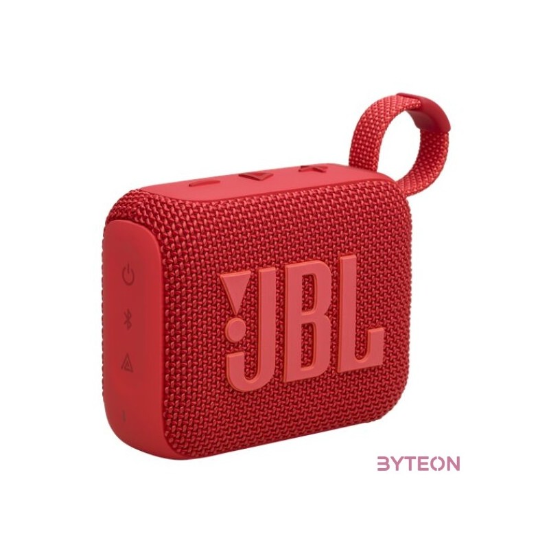 JBL Go 4 (hordozható, vízálló, bluetooth hangszóró), piros