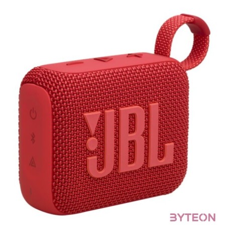 JBL Go 4 (hordozható, vízálló, bluetooth hangszóró), piros