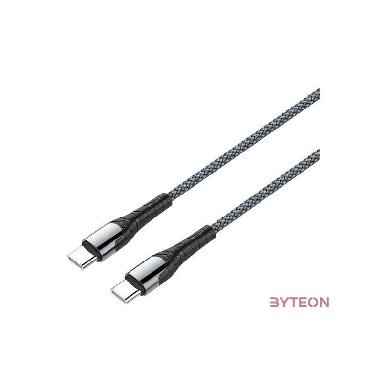 COLORWAY Kábel, Type-C - Type-C (PD Fast Charging 65W) 3.0A 2m gray (CW-CBPDCC039-GR)