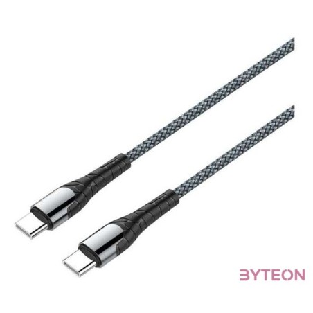 COLORWAY Kábel, Type-C - Type-C (PD Fast Charging 65W) 3.0A 2m gray (CW-CBPDCC039-GR)