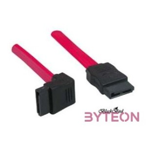 BLACKBIRD Kábel SATA 1m, egyenes  90 fokos csatlakozóval