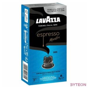 Lavazza Decaffeina Nespresso kompatibilis alumínium kapszula csomag 10 db x 5.8g, koffeinmentes