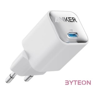 ANKER Hálózati Töltő, 511 Nano, 30W USB-C, EU, fehér -  A2147G21