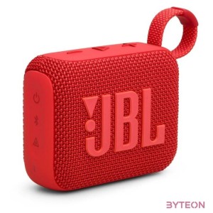 JBL Go 4 (hordozható, vízálló, bluetooth hangszóró), piros