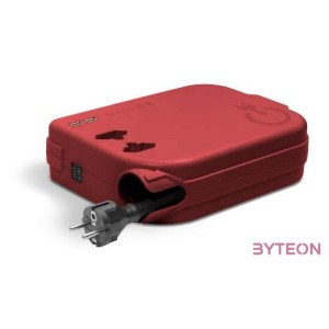 ROLEE M automata hosszabbító, 2db földeletlen aljzat  2db USB aljzat, 4m, Oxidvörös