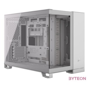 CORSAIR Ház 2500X, Tápegység nélkül, Edzett Üveg, fehér