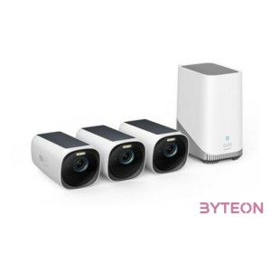 ANKER EUFYCAM3 S330 Biztonsági Kamera Rendszer (31) 4K, Beépített Napelem, WiFi-s, vízálló, kültéri - T88723W1