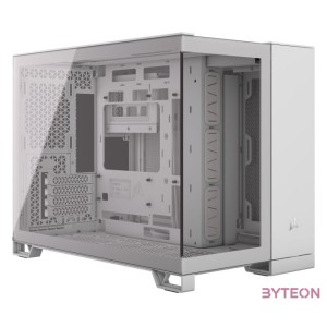 CORSAIR Ház 2500X, Tápegység nélkül, Edzett Üveg, fehér