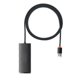 Baseus Lite Series 4 az 1-ben USB - 4x USB 3.0 hub, 1m (fekete)