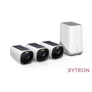 ANKER EUFYCAM3 S330 Biztonsági Kamera Rendszer (31) 4K, Beépített Napelem, WiFi-s, vízálló, kültéri - T88723W1