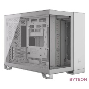 CORSAIR Ház 2500X, Tápegység nélkül, Edzett Üveg, fehér