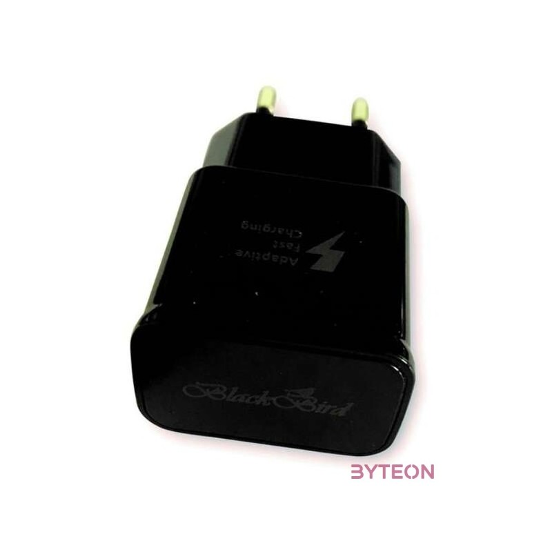 BLACKBIRD Hálózati Adapter Gyorstöltő 2A, Fekete
