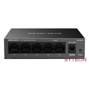 MERCUSYS Switch 5x1000Mbps, Fémházas Asztali, MS105GS