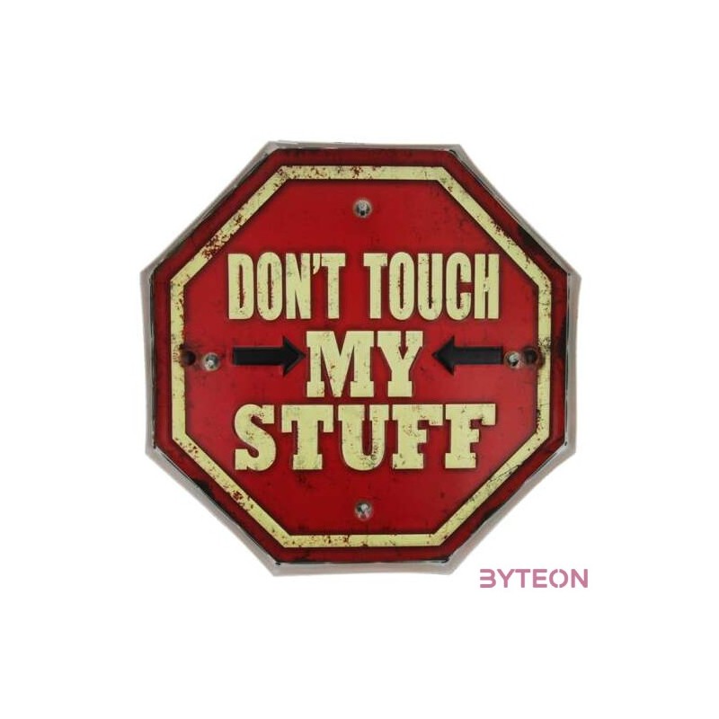 FOREVER LIGHT RETRO metál LED dekorációs lámpa DO NOT TOUCH USB, 5V, falra akasztható