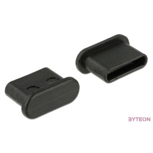 DELOCK Porvédő USB Type-C female fogantyú nélkül 10 db fekete