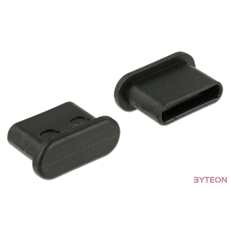 DELOCK Porvédő USB Type-C female fogantyú nélkül 10 db fekete