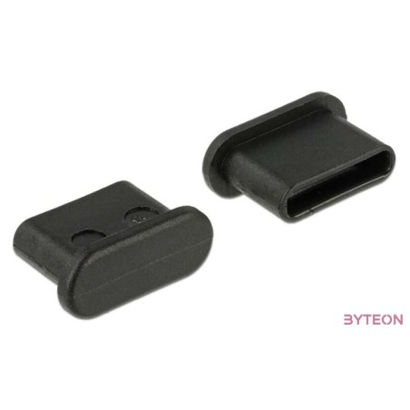 DELOCK Porvédő USB Type-C female fogantyú nélkül 10 db fekete