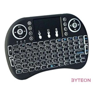 BLACKBIRD Vezeték Nélküli Multimédiás Mini Billentyűzet, Háttérvilágítás, UK