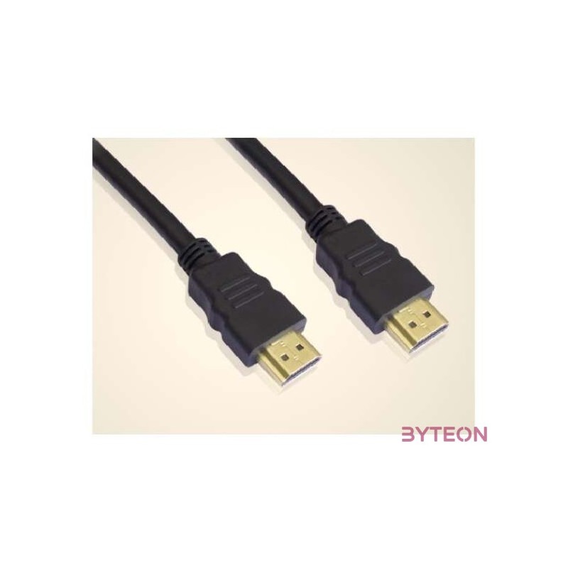 WIRETEK kábel HDMI Összekötő 3m, Male,Male, v2.0, Aranyozott
