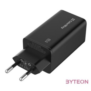 COLORWAY USB töltő adapter, GaN3 Pro Power Delivery (USB-A  2 USB TYPE-C) (65W) fekete (CW-CHS039PD-BK)