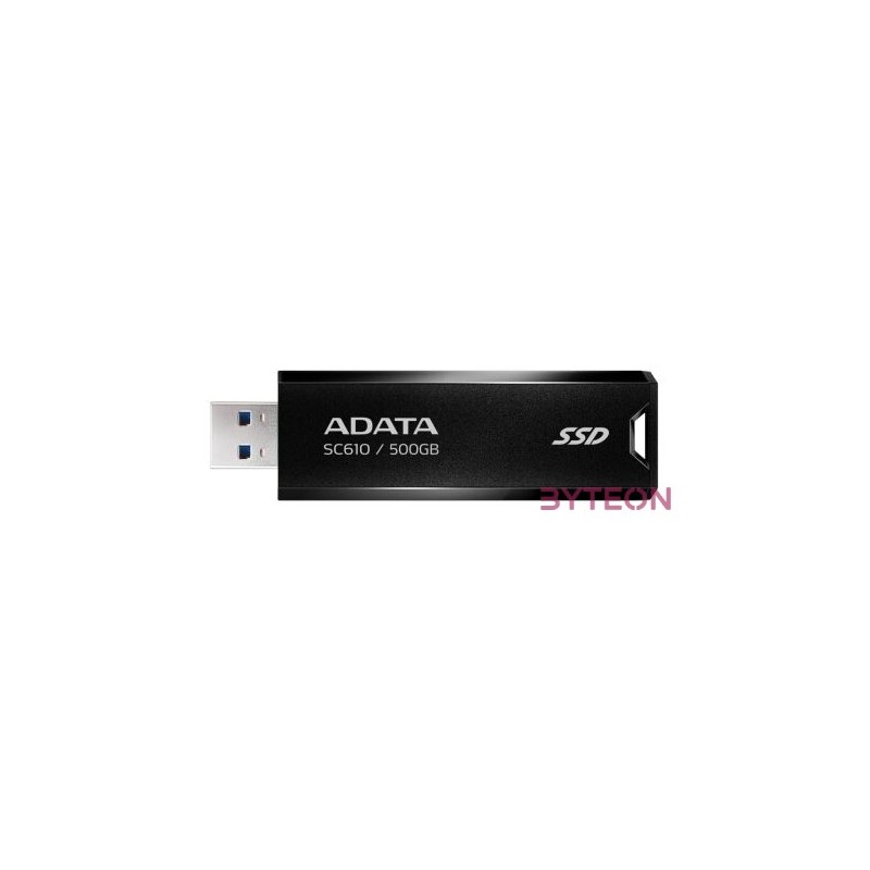 ADATA SSD Külső USB 3.2 2TB SC610, Fekete,Piros