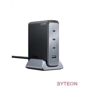 ANKER Hálózati Töltő, 749, 4 portos, 240W, 3xUSB-C, USB-A, EU, fekete - A2342311