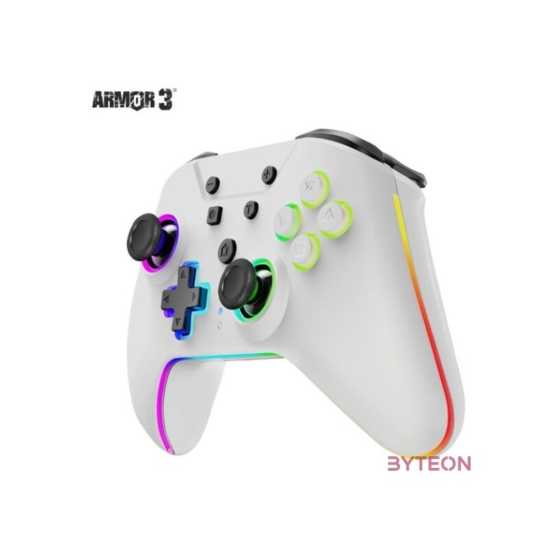 ARMOR3 NURIVAL Nintendo Switch,OLED Kiegészítő Vezeték Nélküli Hall Effect Stick kontroller, Fehér