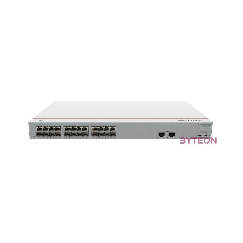 Huawei eKit Switch 24x1000Mbps (124W POE)  2x1GE (SFP), Nem menedzselhető, Rack,Asztali - S110-24LP2SR