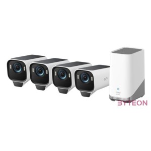 ANKER EUFYCAM S3 Pro Biztonsági Kamera Rendszer (41) 4K UHD, Beépített Napelem, BionicMind, kültéri - T88943W1