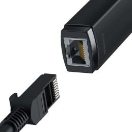 Baseus Lite Series USB-C – RJ45 hálózati adapter (fekete)