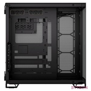 CORSAIR Ház 6500X Dual Chamber, Tápegység nélkül, Edzett Üveg, fekete