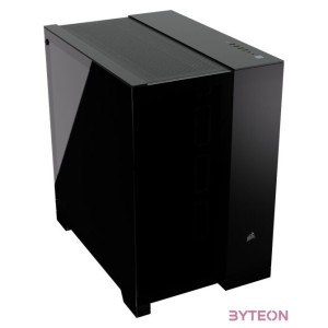 CORSAIR Ház 6500X Dual Chamber, Tápegység nélkül, Edzett Üveg, fekete