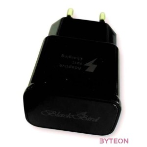 BLACKBIRD Hálózati Adapter Gyorstöltő 2A, Fekete