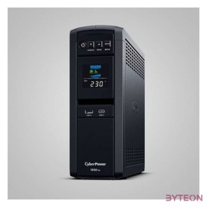 CYBERPOWER UPS gaming, 6xSCHU,2xUSB 1350VA 810W, 230V, színuszus szünetmentes tápegység,LINE-INTERAKTÍV, AVR, színes LCD