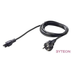 BLACKBIRD Notebook Tápkábel 3 csatlakózó, 1,5m, Fekete