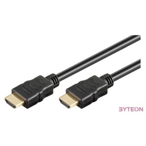 WIRETEK kábel HDMI Összekötő 3m, Male,Male, v2.0, Aranyozott