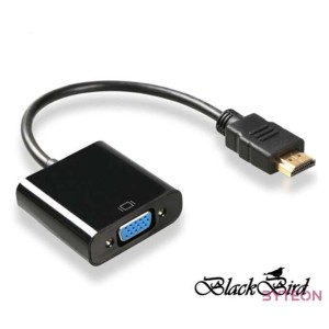 BLACKBIRD Átalakító HDMI-A male to VGA female, Fekete