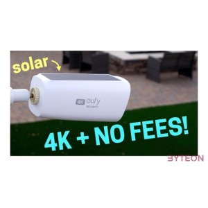 ANKER EUFYCAM3 S330 Kamera 4K, Beépített Napelem, Akkumulátoros, Mozgásérzékelő, WiFi-s, vízálló, kültéri - T81603W1