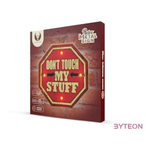 FOREVER LIGHT RETRO metál LED dekorációs lámpa DO NOT TOUCH USB, 5V, falra akasztható