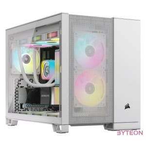 CORSAIR Ház 2500D AIRFLOW, Tápegység nélkül, Edzett Üveg, fehér