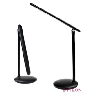 COLORWAY Asztali LED lámpa beépített akkumlátor,  dönthető, 3200-4300-6500k, 300 lm, fekete (CW-DL02B-B)