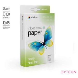 COLORWAY Fotópapír, PrintPro fényes, 200g,m, 10x15, 100pc. (PGE2001004R)