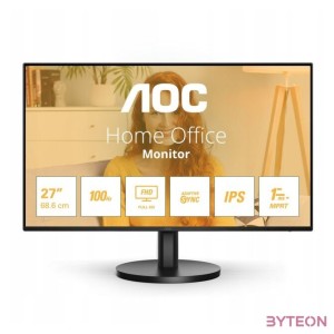 AOC IPS monitor 27 27B3HA2 1920x1080, 169, 250cd,m2, 14ms, VGA,HDMI, hangszóró, 100Hz