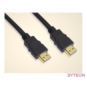 WIRETEK kábel HDMI Összekötő 3m, Male,Male, v2.0, Aranyozott