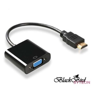 BLACKBIRD Átalakító HDMI-A male to VGA female, Fekete