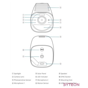 ANKER EUFYCAM3 S330 Kamera 4K, Beépített Napelem, Akkumulátoros, Mozgásérzékelő, WiFi-s, vízálló, kültéri - T81603W1